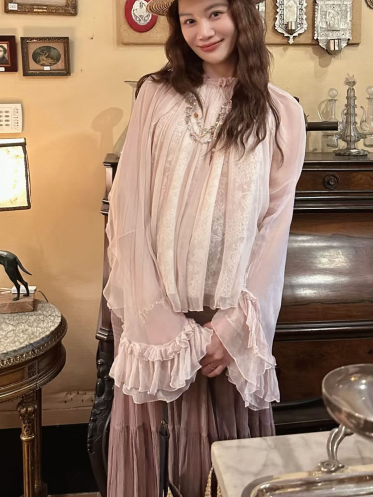 Lace ruffled loose top, stylis - Collectible & Vintage Dolls For Halloween review and price