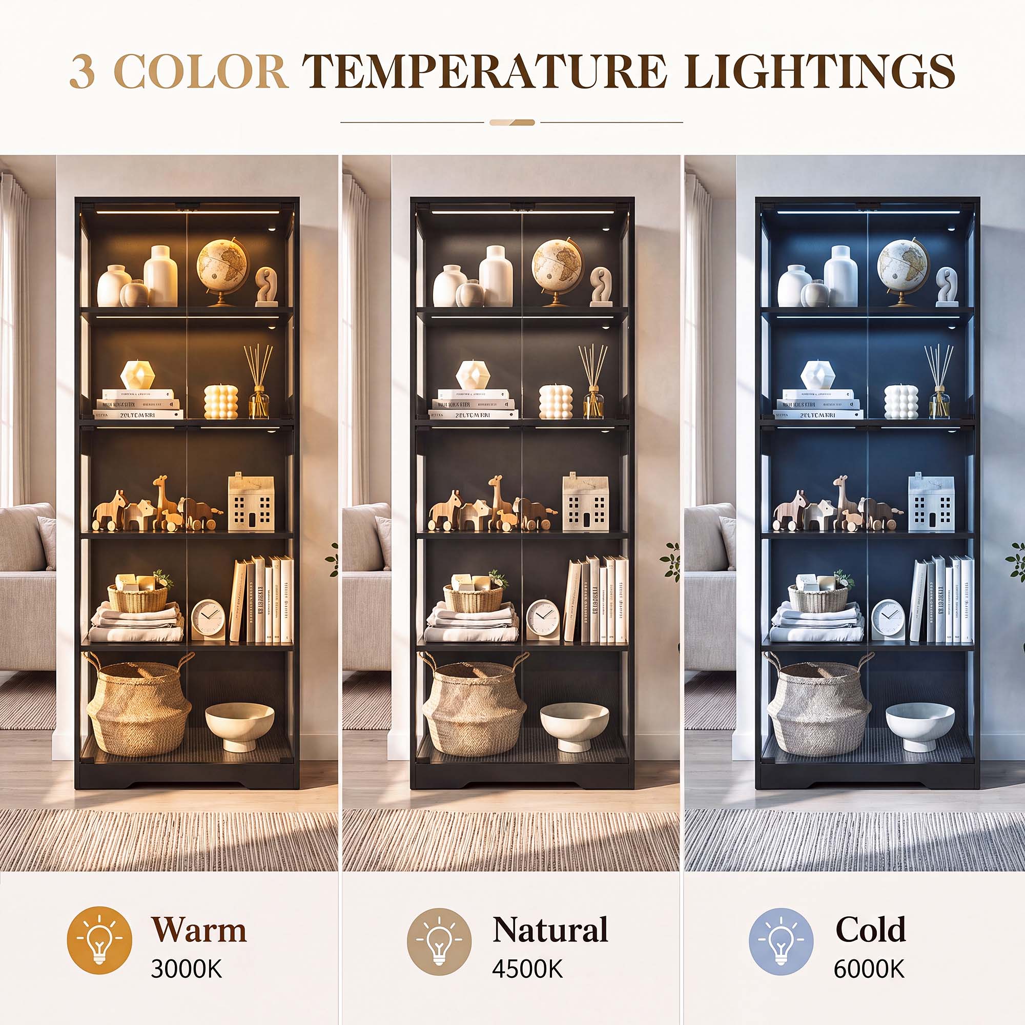 TCGBKAF 5‑Tier Display Cabinet - Collectible Collection review and price