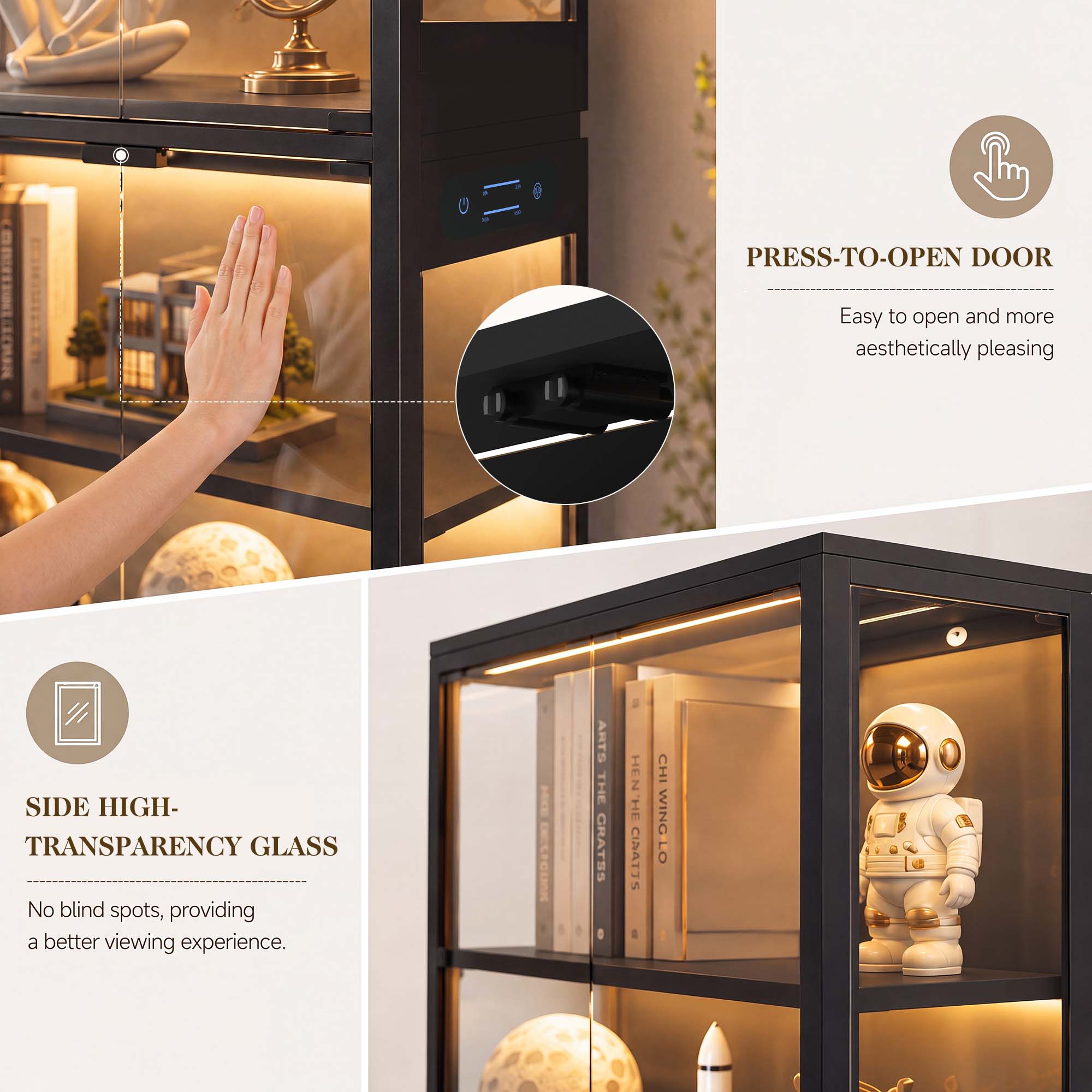 TCGBKAF 5‑Tier Display Cabinet - Collectible Collection review and price