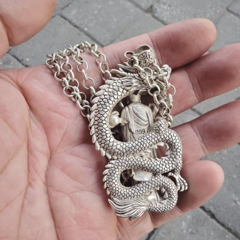 Silver Plated Buddha Pendant N - Vintage Collectible Jewelry review and price