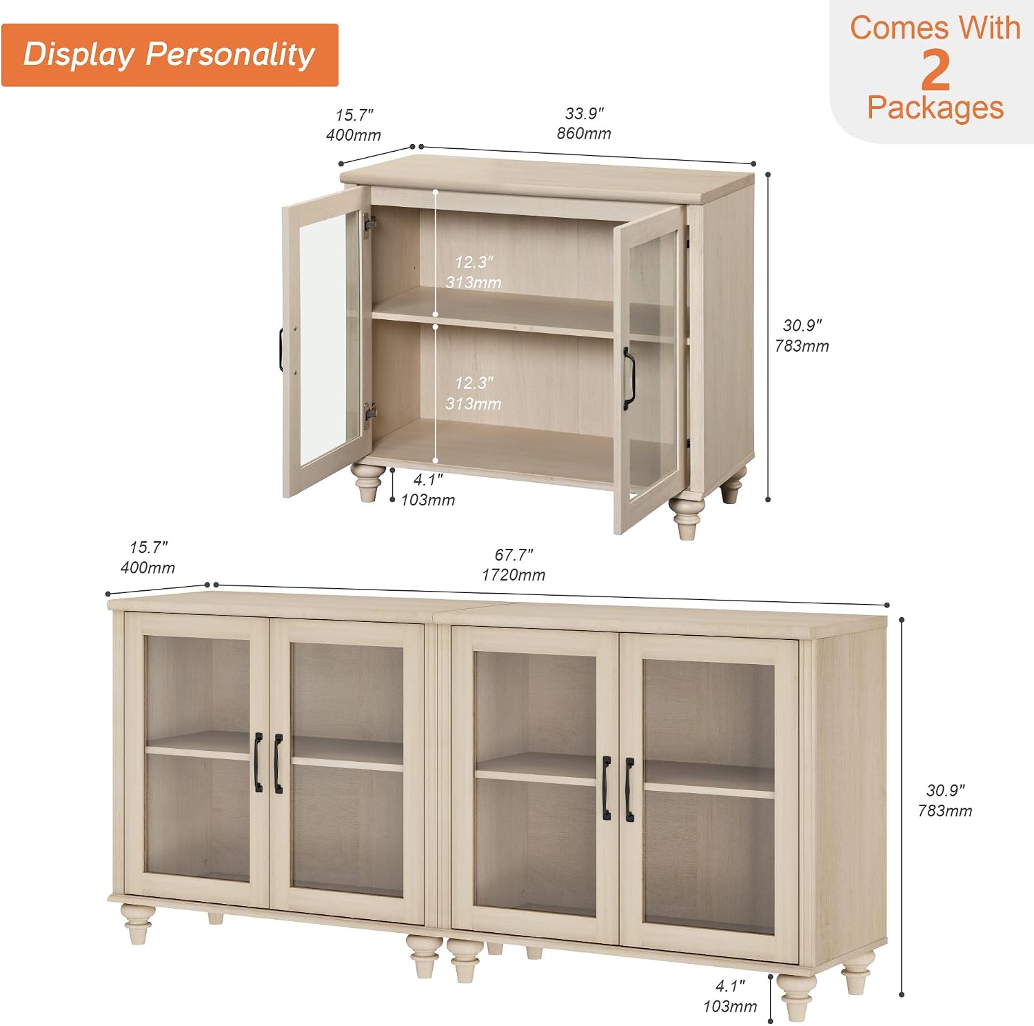 Wood Storage Sideboard Buffet  - Vintage Collectible Furniture review and price