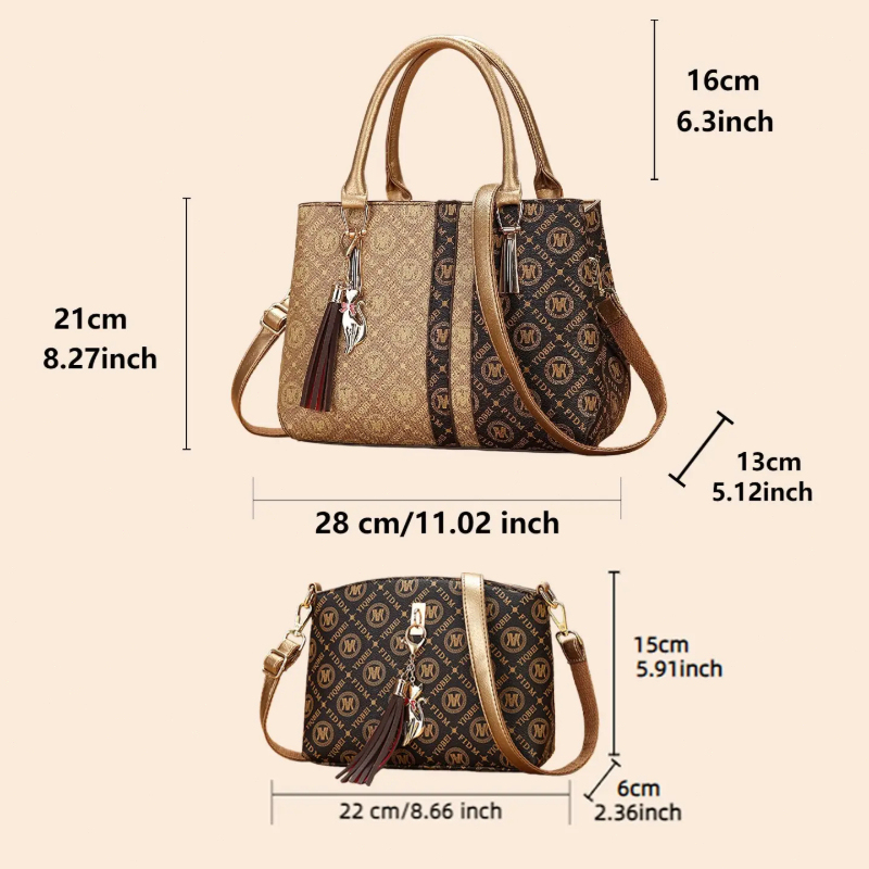 Women's Handbag Set with Shoul - Vintage Zipper review and price