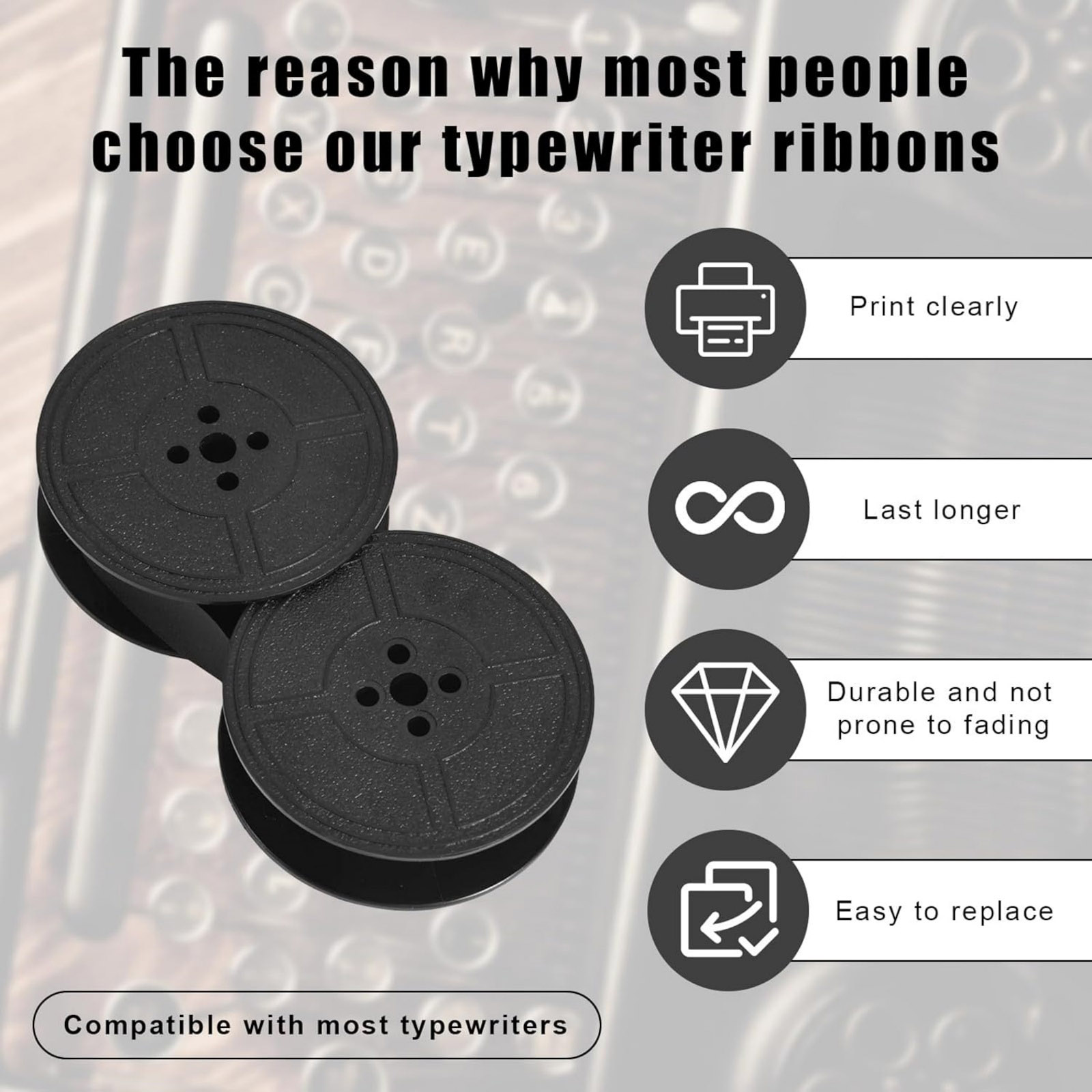 2 Rolls Universal Typewriter R - Typewriter Ribbon Roll review and price