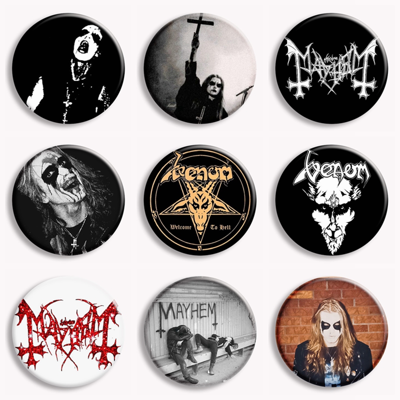 Rock Mayhem Band Soft Button P - Vintage Collectible Jewelry review and price
