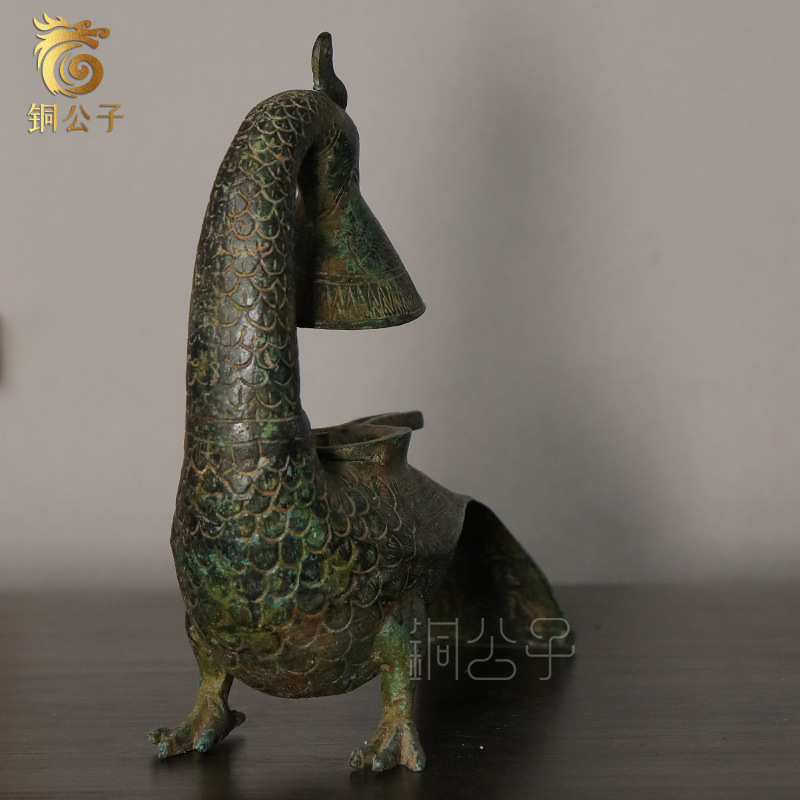 Long-Tailed Phoenix Bird Lamp  - Collectible Vintage Lamps review and price