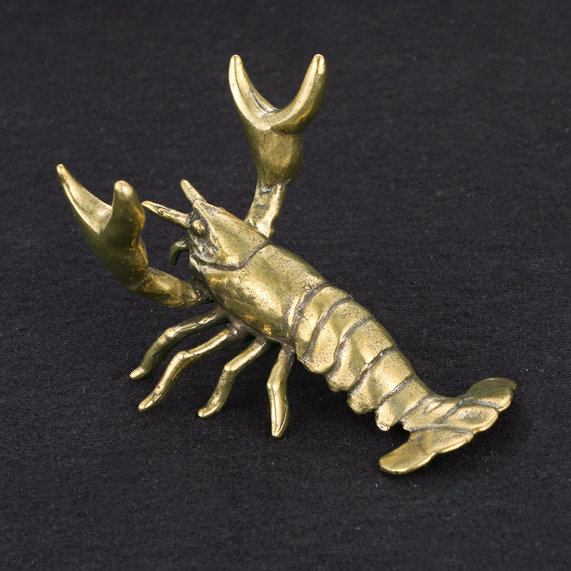 Solid Brass Crayfish Ornament  - Vintage Collectible Furniture review and price