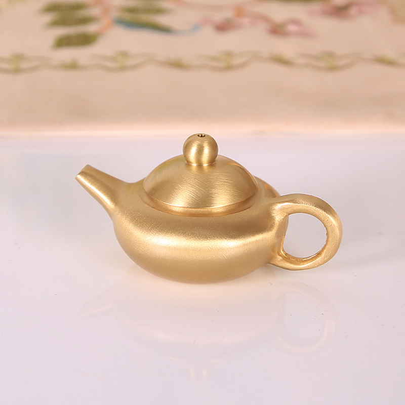 Brass Mini Teapot, Chinese Sty - Vintage Collectible Furniture review and price