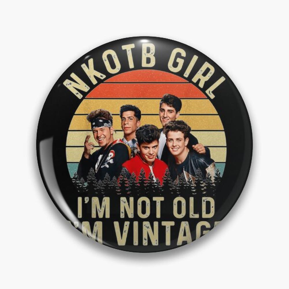 Retro NKOTB Girl I'm NOT Old   - Vintage Collectible Buttons review and price