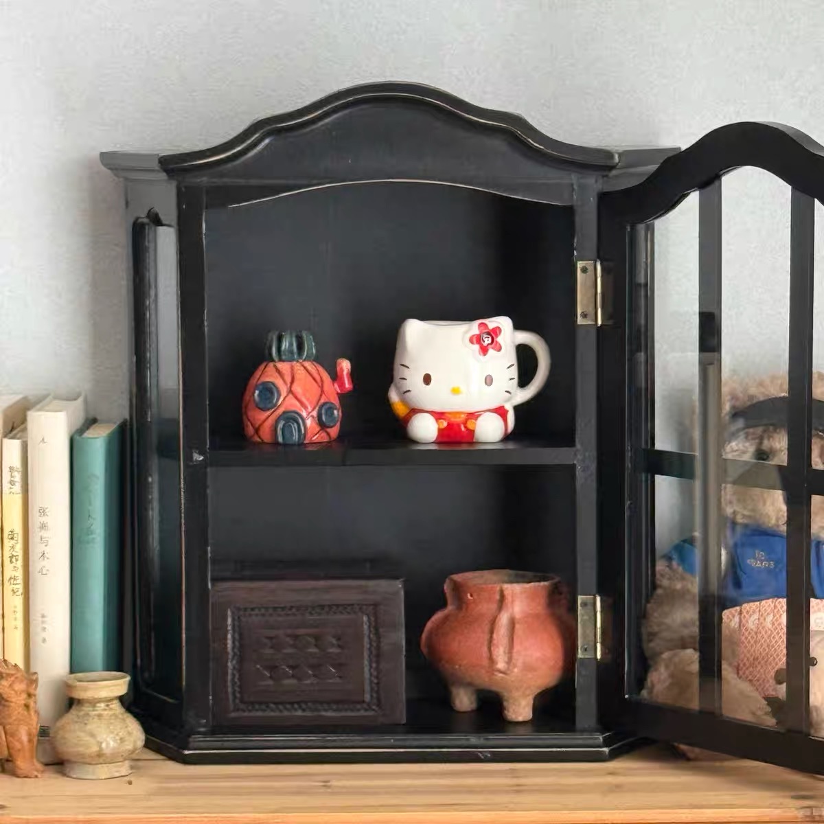 Vintage Distressed Wood Wall C - Vintage Collectible Furniture review and price