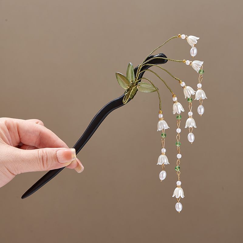Wooden Flower Hairpin Vintage  - Vintage Collectible Item review and price