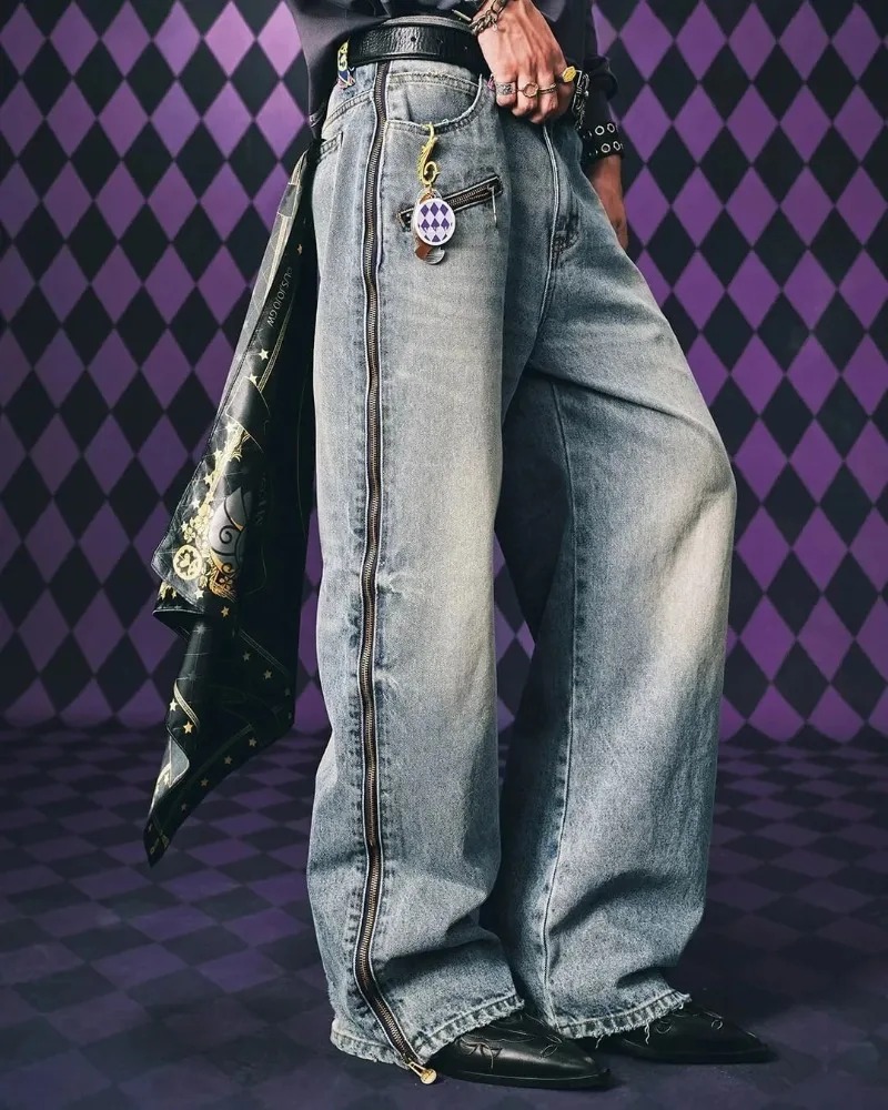 Y2K Streetwear Men Hip Hop Har - Vintage Zipper review and price