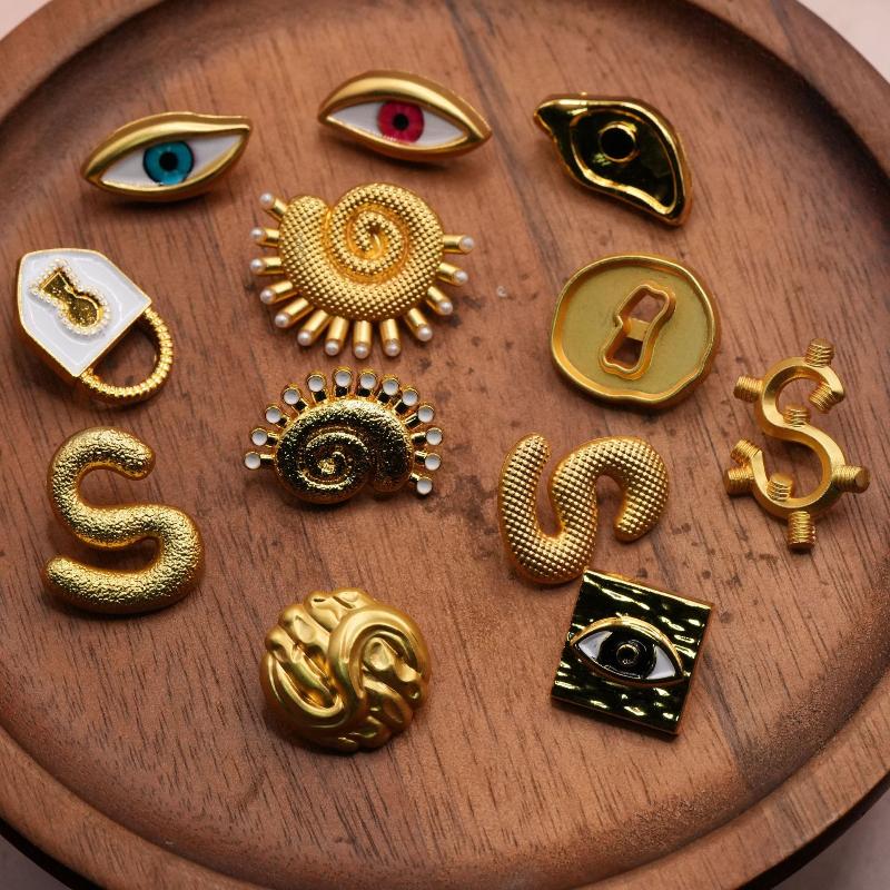 Vintage Metal Button Artistic  - Vintage Collectible Buttons review and price