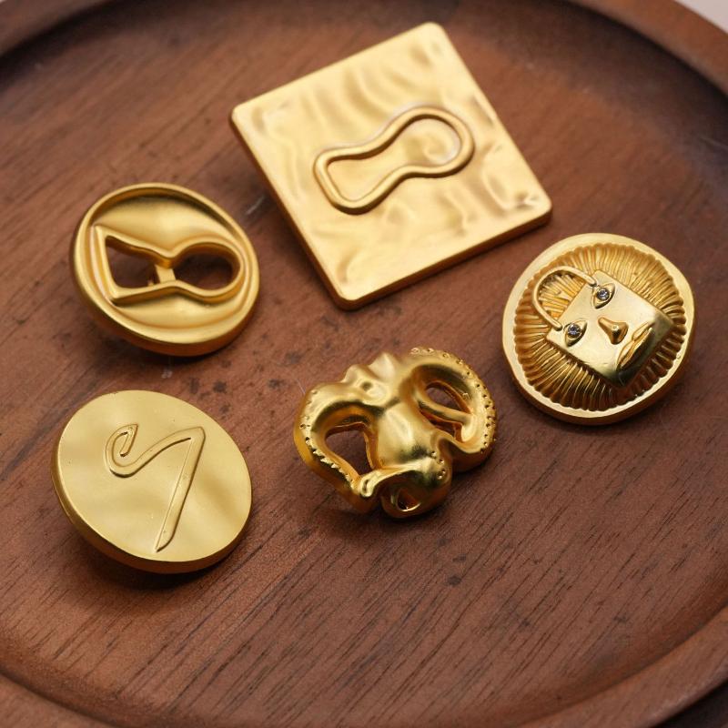 Vintage Metal Button Artistic  - Vintage Collectible Buttons review and price