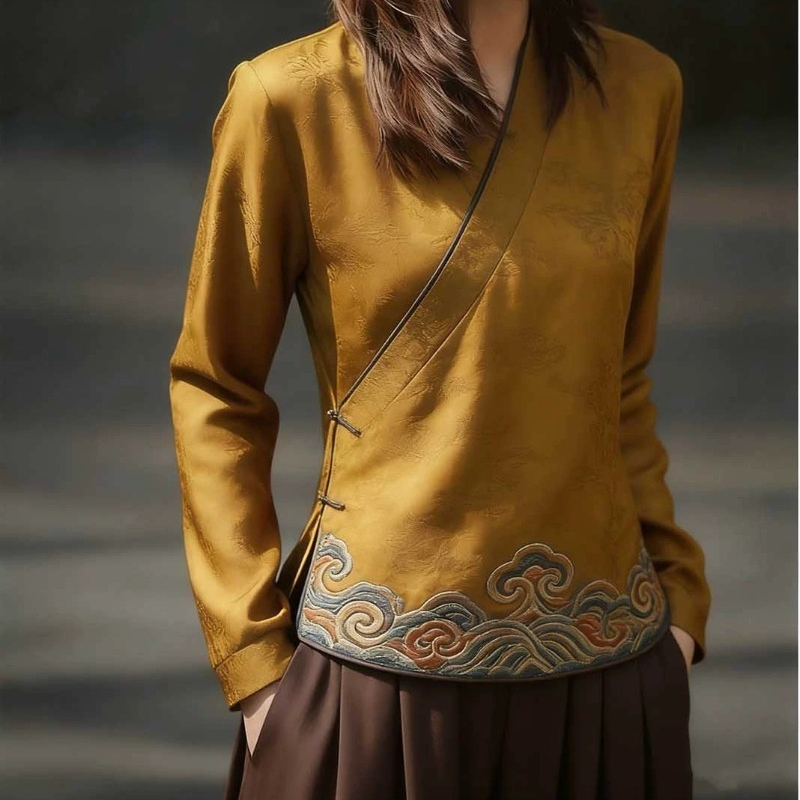 Chinese Style Women's Blouses  - Vintage Collectible Buttons review and price