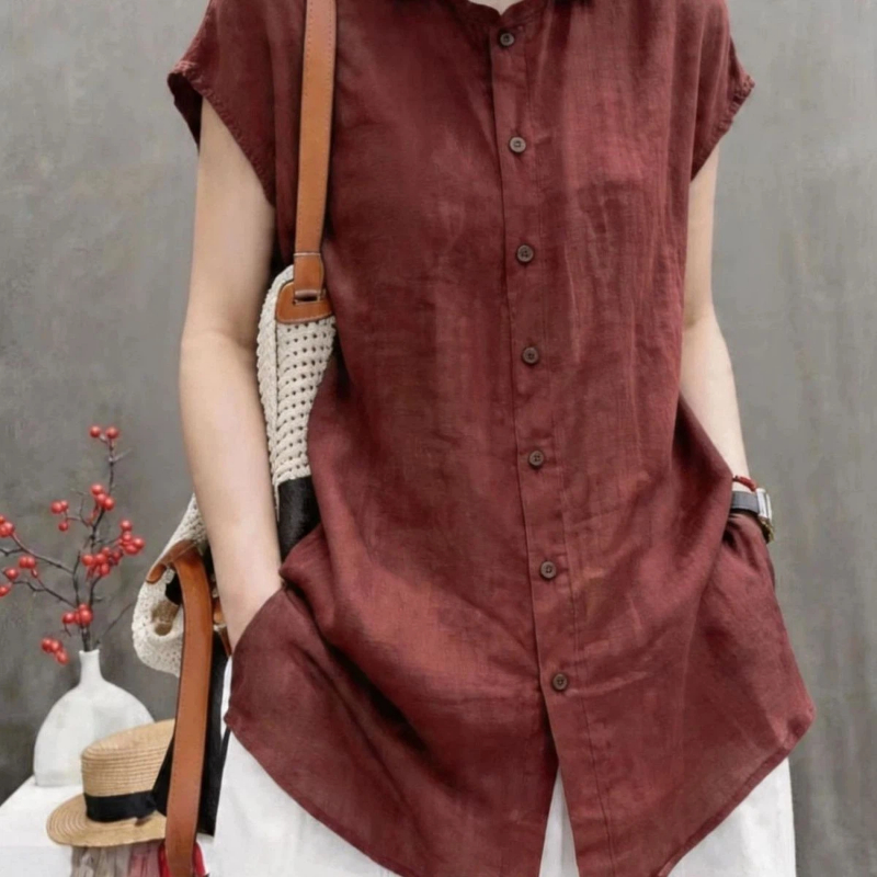 Office Lady Short Sleeve Solid - Vintage Collectible Buttons review and price