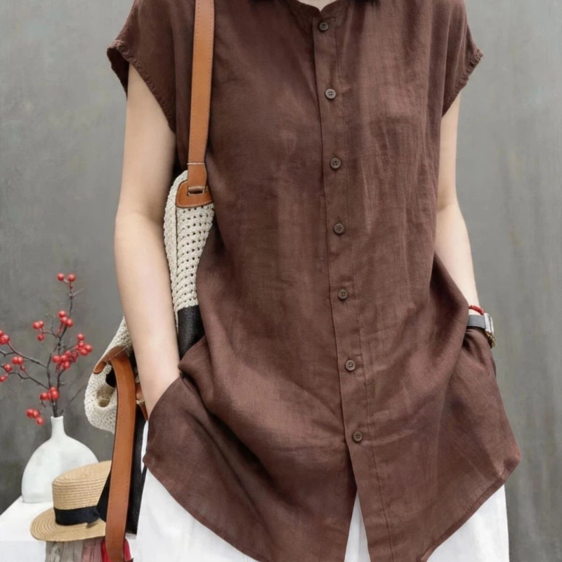 Office Lady Short Sleeve Solid - Vintage Collectible Buttons review and price