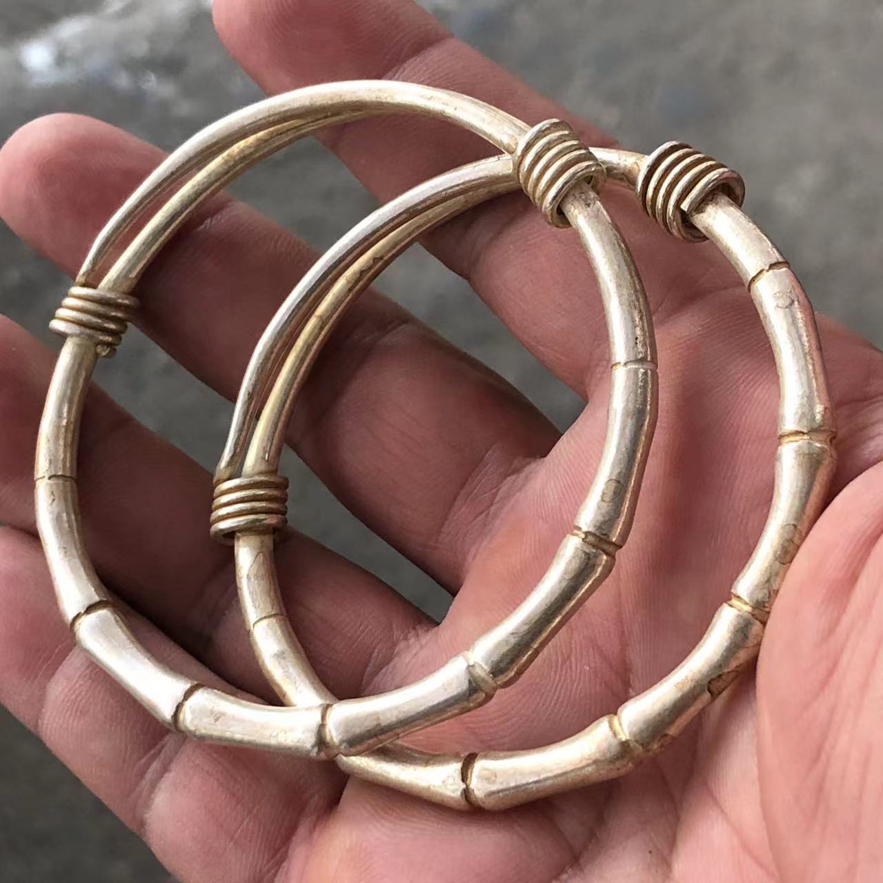 Vintage White Copper Plated Si - Vintage Collectible Jewelry review and price