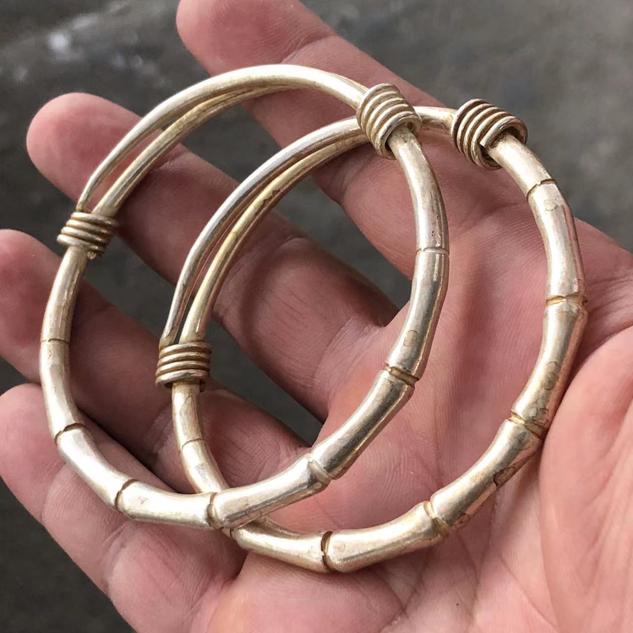 Vintage White Copper Plated Si - Vintage Collectible Jewelry review and price