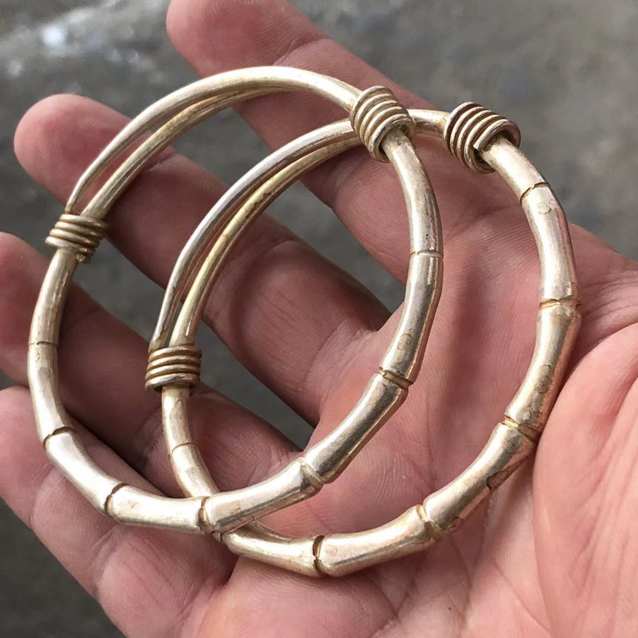 Vintage White Copper Plated Si - Vintage Collectible Jewelry review and price
