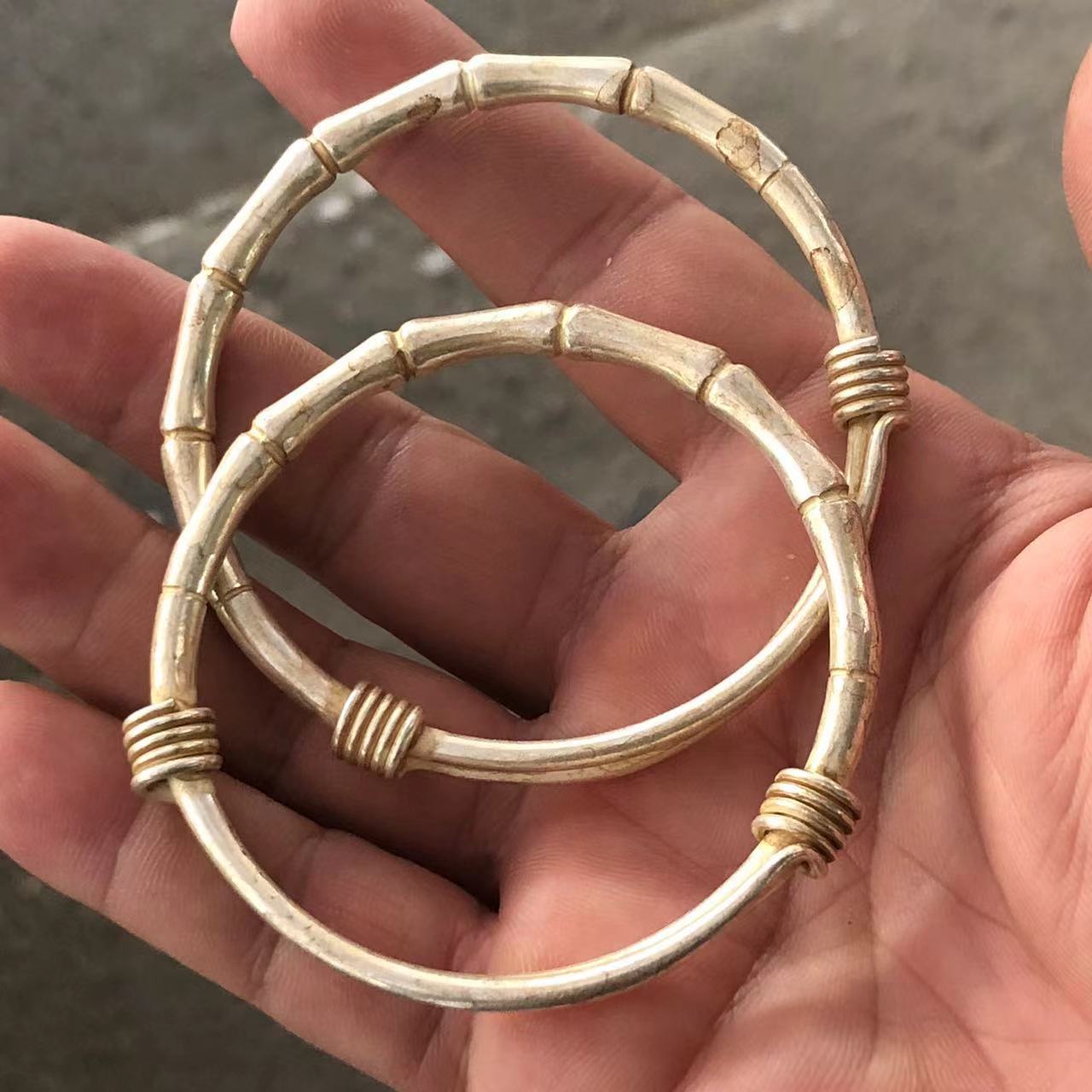 Vintage White Copper Plated Si - Vintage Collectible Jewelry review and price