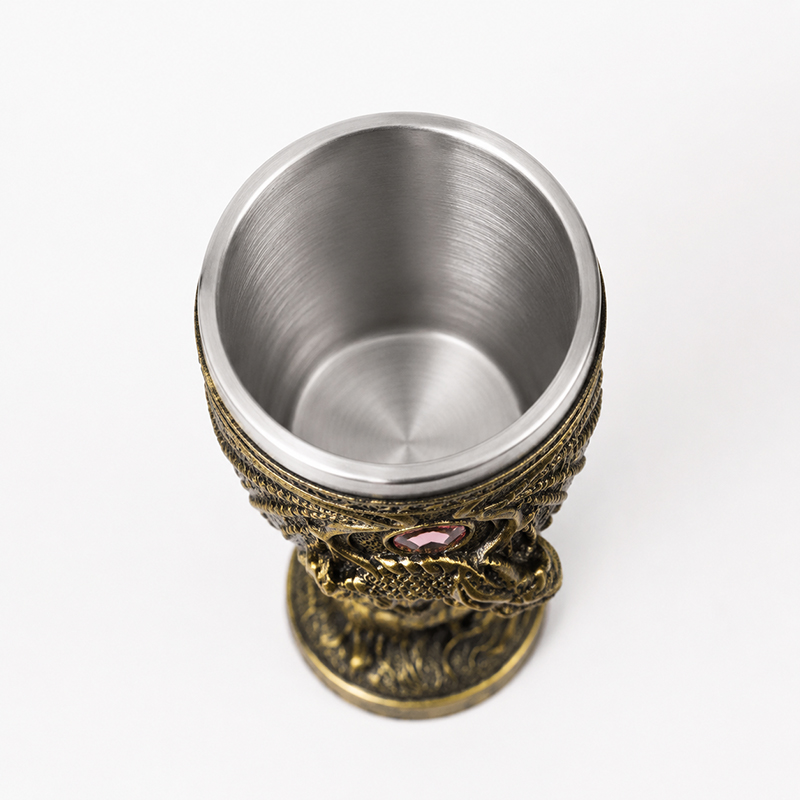 Vintage Dragon Goblet Stainles - Collectible Vintage Wine review and price
