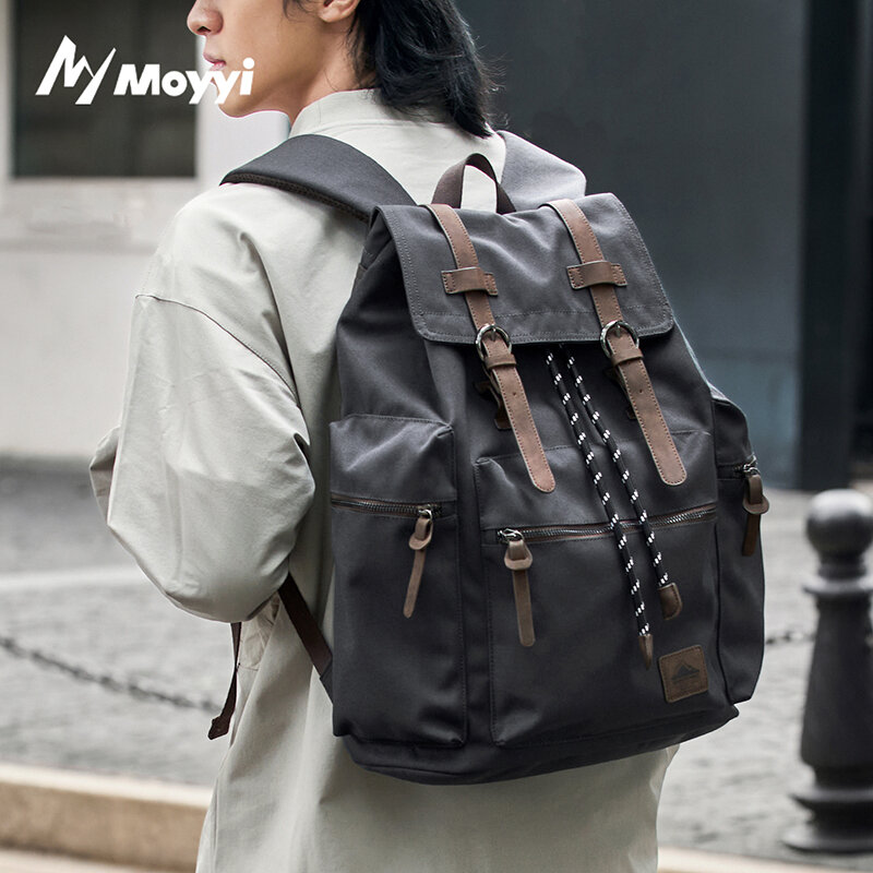 MOYYI 27L Large Flap Backpack  - Vintage Zipper review and price