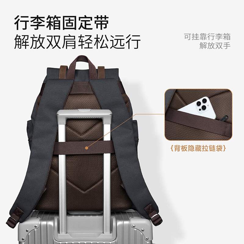 MOYYI 27L Large Flap Backpack  - Vintage Zipper review and price