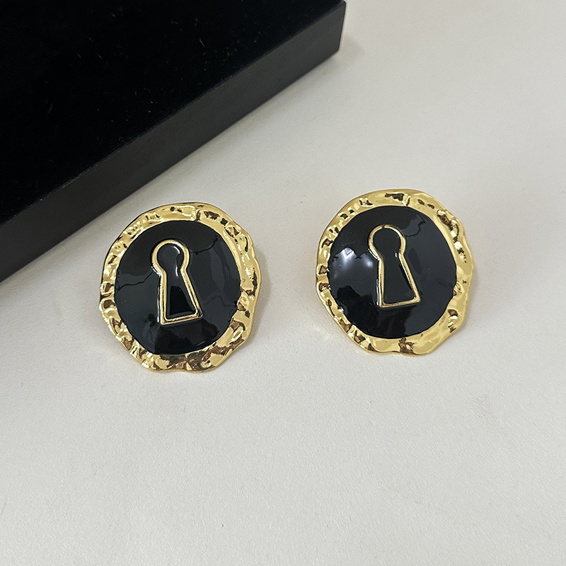 Exaggerated Black Enameled All - Vintage Collectible Jewelry review and price
