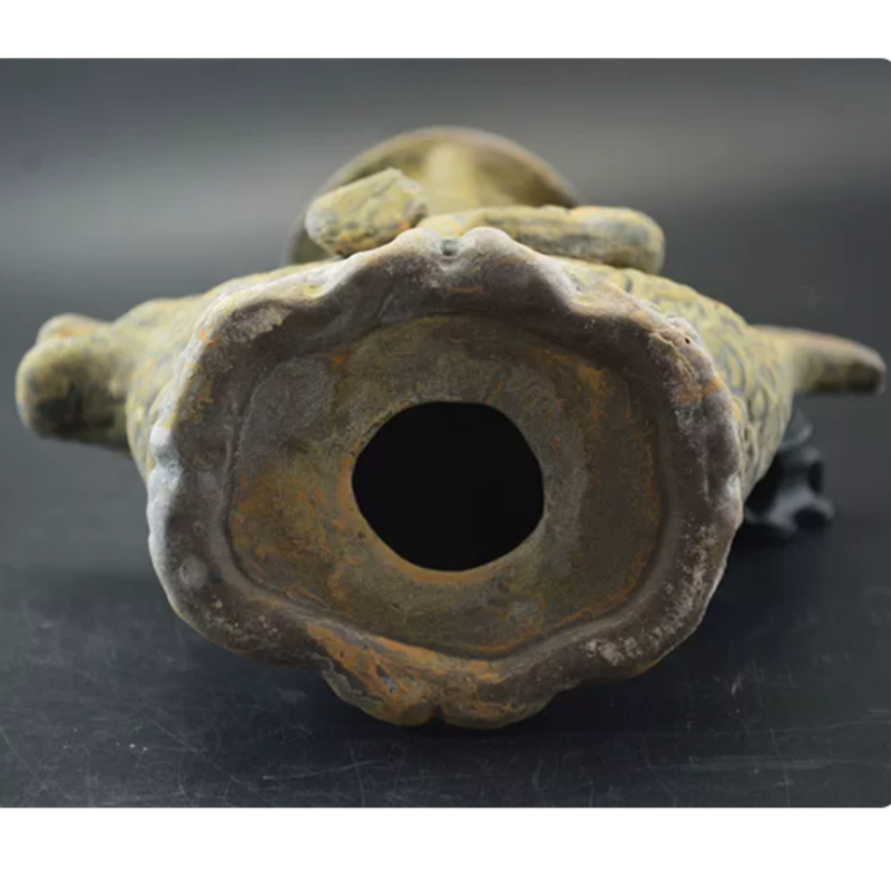 Vintage Yue Kiln Qilin Oil Lam - Collectible Vintage Lamps review and price