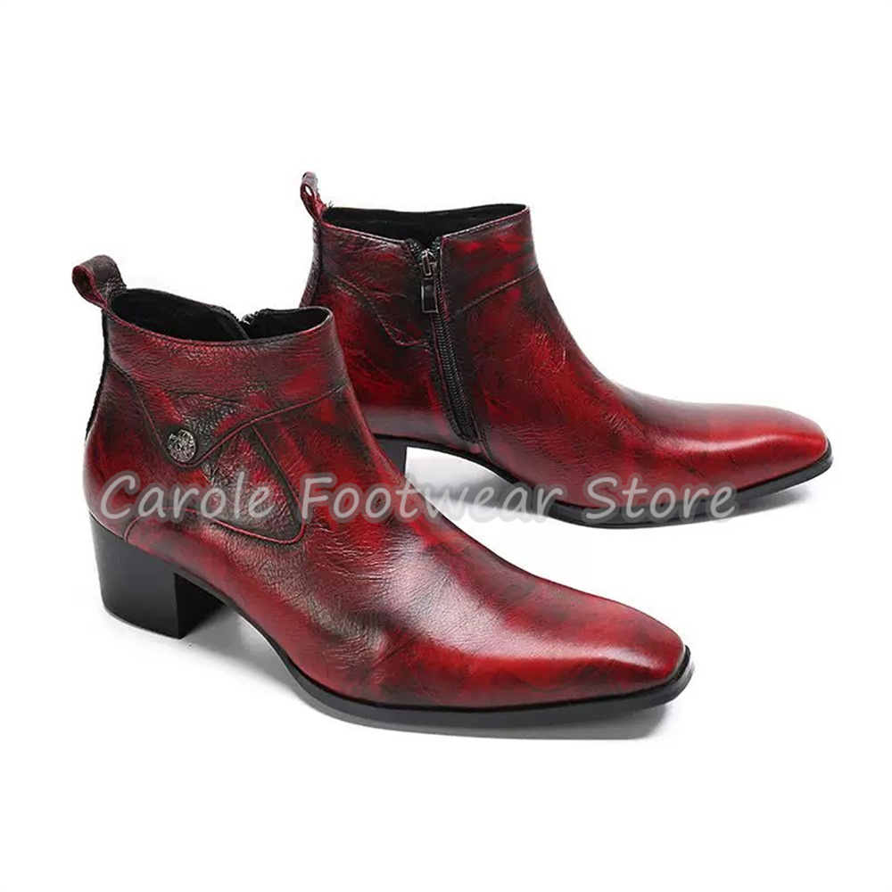 Vintage Square Toe Genuine Lea - Vintage Zipper review and price