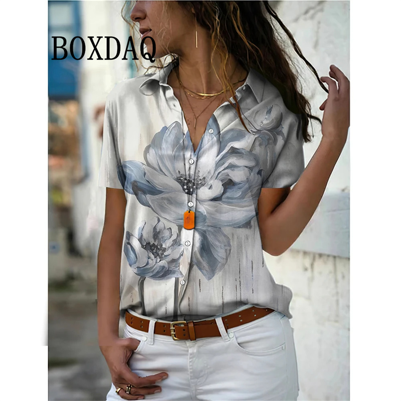 Summer Women Shirt Vintage Flo - Vintage Collectible Buttons review and price