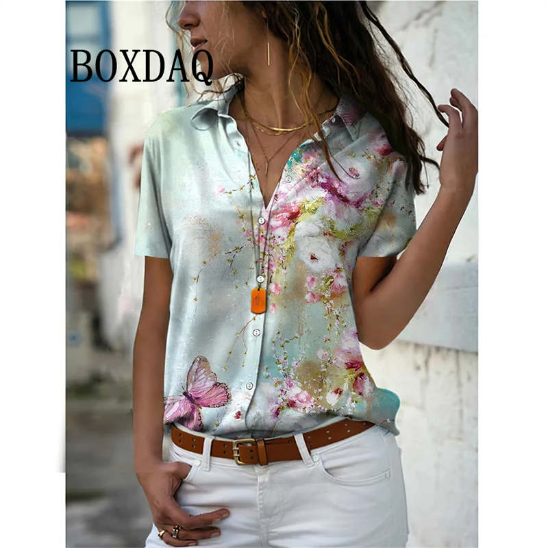 Summer Women Shirt Vintage Flo - Vintage Collectible Buttons review and price