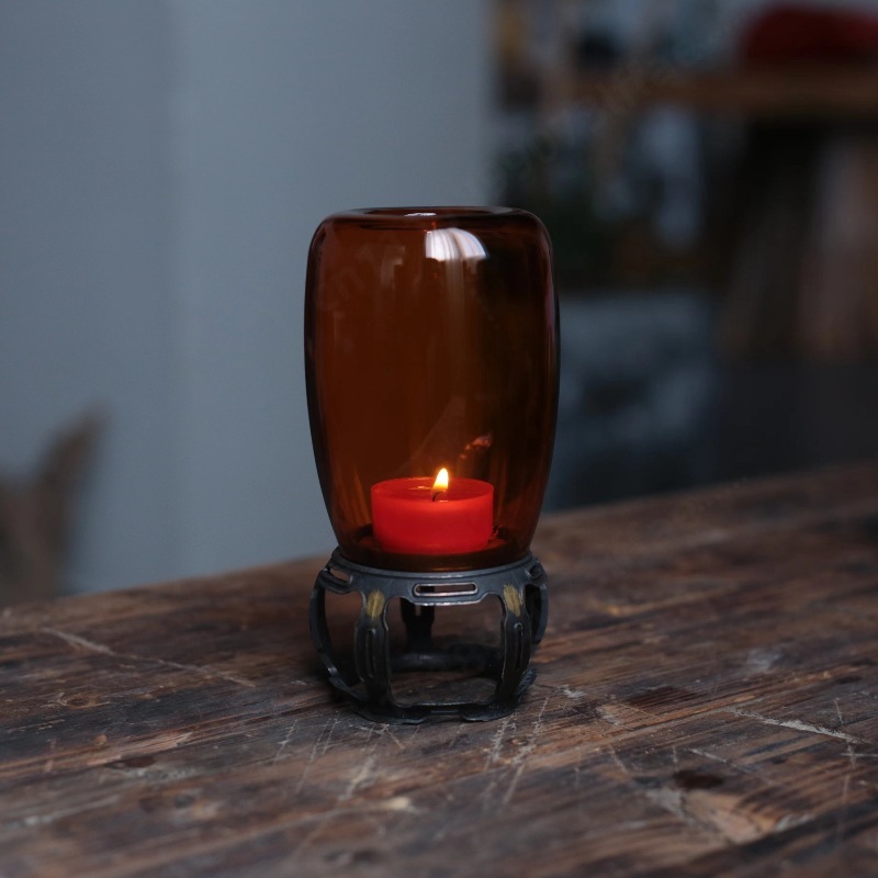 Vintage Glass Candle Holder Ze - Collectible Vintage Lamps review and price