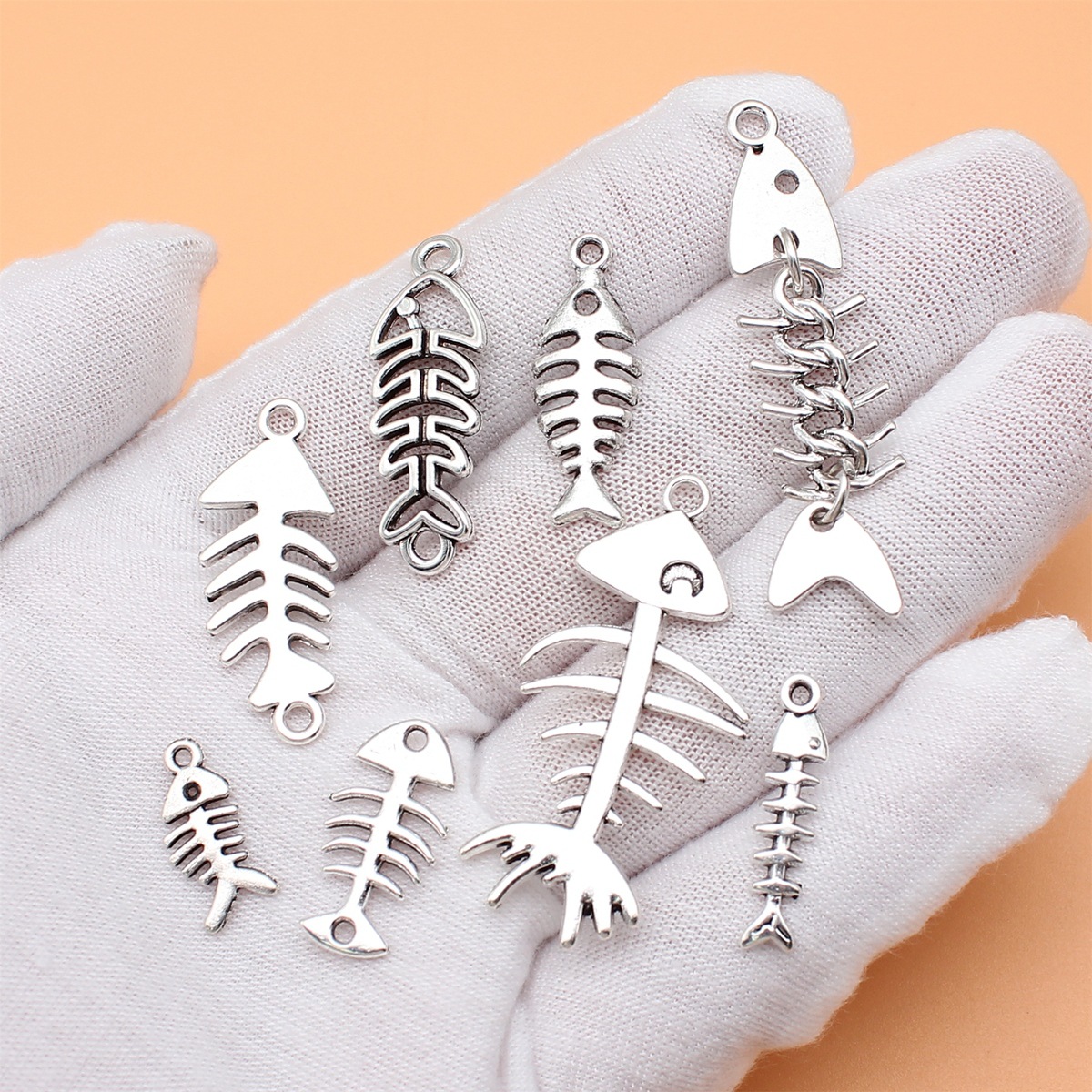 8pcs Antique Silver Color Fish - Vintage Collectible Jewelry review and price