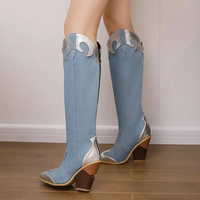Big Size Western Women Knee Hi - Vintage Zipper review and price