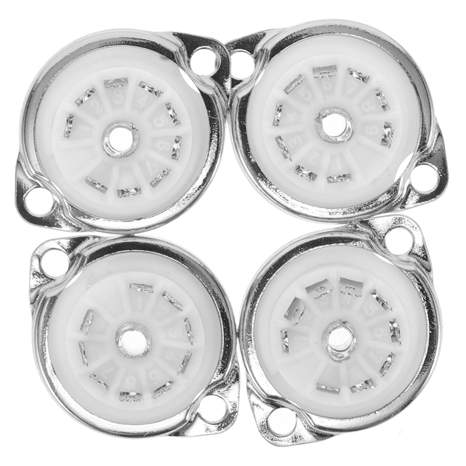 4Pcs 9-Pin Ceramic Tube Socket - Tube Amplifier Part review and price
