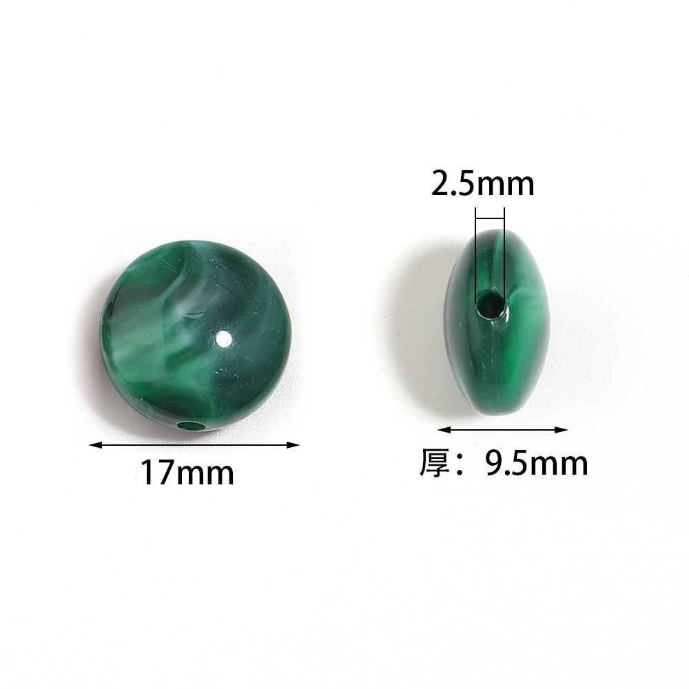 10pcs 17mm Flat Round Acrylic  - Vintage Collectible Item review and price