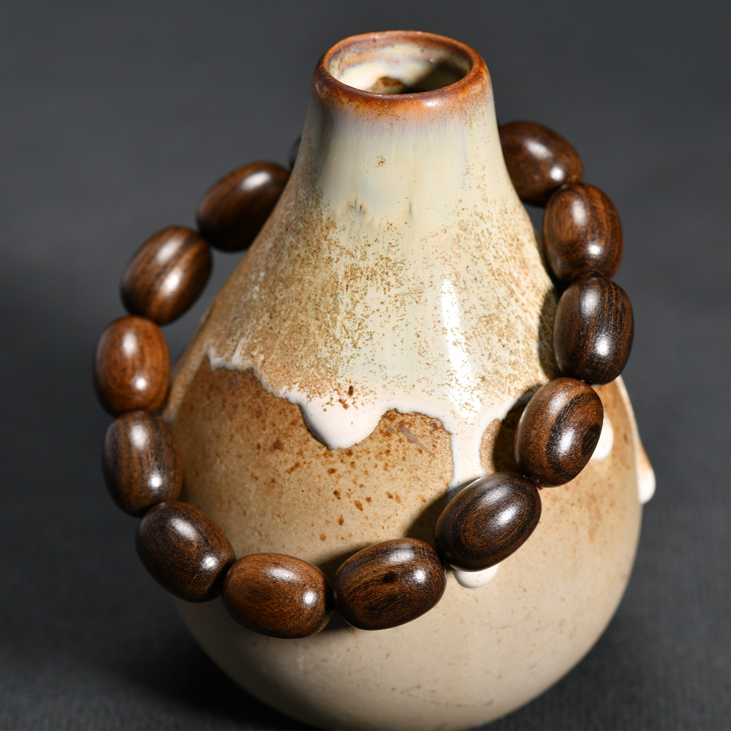 Vintage Ebony Wood Barrel Bead - Vintage Collectible Jewelry review and price