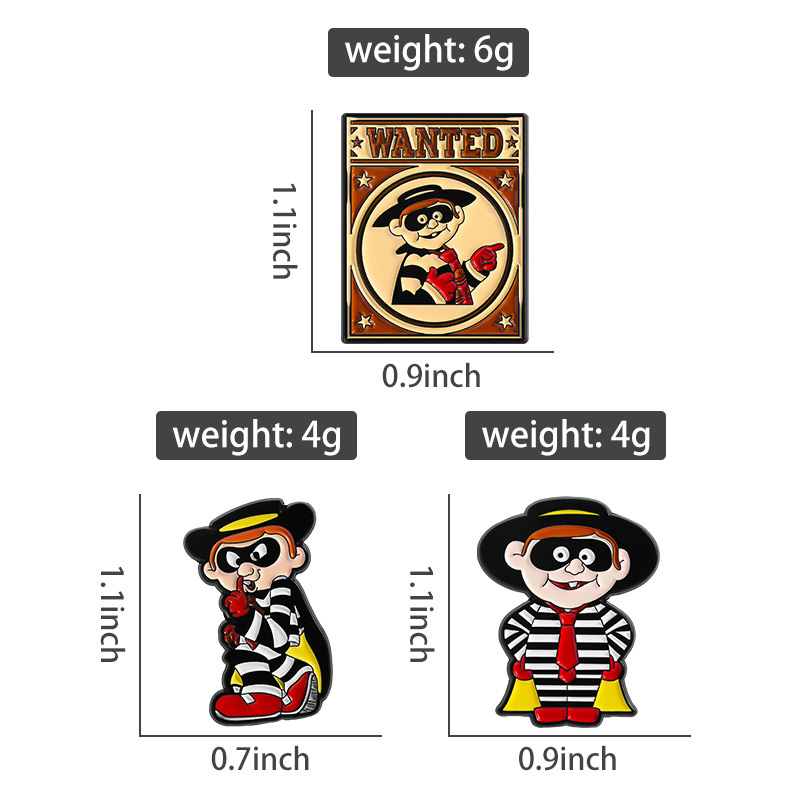 Vintage Hamburglar Enamel Pin  - Vintage Collectible Jewelry review and price
